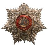 ORDER OF MEDJIDIE Grand Cross Star, 1st Class, instituted in 1852. Breast Star, 98 mm, Silver with