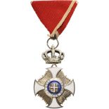 ORDER OF THE STAR OF KARAGEORGE Officer’s Cross Civil Division, 4th Class, instituted in 1904.