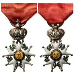 ORDER OF THE LEGION OF HONOR Knight’s Cross Miniature, 2nd Restoration (1815-1830). Breast Badge,