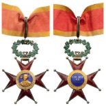 ORDER OF SAINT GREGORY  Commander’s Cross, 3rd Class, instituted in 1831. Neck Badge, GOLD and