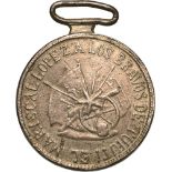 Battle of Tuyuti Medal, for Non Commissioned Officers, instituted in 1867 Breast Badge, 35 mm,