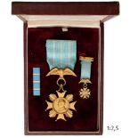 NAVAL ORDER OF ADMIRAL PADILLA Knight’s Cross, 5th Class, instituted in 1947. Breast Badge, 43 mm,