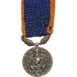 Country’s Upsurge Medal, 1913 Breast Badge, 50x32 mm, silvered Bronze, original suspension wreath