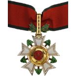 NATIONAL ORDER OF THE CEDAR Grand Officer's Set, 2nd Class, instituted in 1936. Neck Badge, 60 mm,