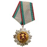 ORDER OF PEOPLE’S REPUBLIC OF BULGARIA 3rd Class. Breast Badge, 41x38 mm, silvered and gilt