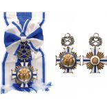 ORDER OF MERIT OF DUARTE SANCHEZ AND MELLA Grand Cross Badge Military, instituted in 1954. Sash