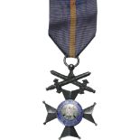 Military Merit Cross, 3rd Class, instituted in 1947 Breast Badge, 37 mm, silvered Bronze, obverse