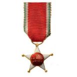 COLONIAL ORDER OF THE STAR Miniature. Breast Badge, gilt bronze, 15 mm, enameled (obverse