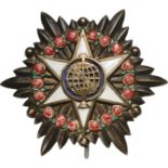 NATIONAL ORDER OF MERIT Grand Officer's Star, 2nd Class, instituted in 1946. Breast Star, 77 mm,