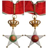 ORDER OF THE COLONIAL STAR, 1914 Commander’s Cross, 3rd Class. Neck Badge, gilt Silver, 91x60 mm,