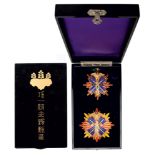 ORDER OF THE GOLDEN KITE Grand Cross Set, 1st Class, instituted in 1868. Neck Badge, 78 mm, gilt