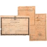 A lot of 3 Documents 2nd Empire awarded to a Soldier of the 6th Infantry Regiment: Military Career