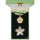 ORDER OF THE CIVIL MERIT Grand Officer’s Set, 2nd Class, instituted in 1953. Neck Badge, 70x57 mm,