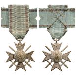 MILITARY ORDER FOR BRAVERY 3rd Class, Soldier’s Cross. Breast Badge, 35 mm, silvered Bronze,