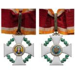 ORDER OF SAINT AGATHA Commander’s Cross. Neck Badge, gilt Silver, maker’s mark ”25 – MI”, hallmarked