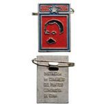 1st Congress of the Cuban Communist Party Honour Badge Breast Badge, 25x17 mm, Alloy, lacquered,