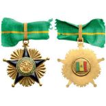 ORDER OF MERIT Commander's Cross, 3rd Class, instituted in 1960. Neck Badge, 57 mm, gilt Bronze,