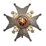 ORDER OF SAINT OLAF Grand Cross Star, Civil Division, 1st Type, instituted in 1847. Breast Star,