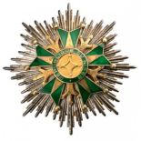 NATIONAL ORDER Grand Cross Star. Breast Star, 82 mm, Silver and gilt silver, hallmarked "800",