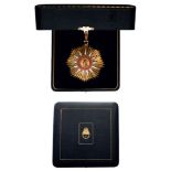 ORDER OF MAY Grand Cross Sash, 1st Class, 2nd Type. Sash Badge, 76 mm, gilt Silver, central