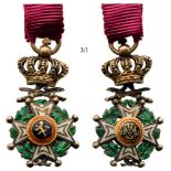 ORDER OF LEOPOLD Officer’s Cross Miniature, 4th Class, Military Division, instituted in 1832. Breast