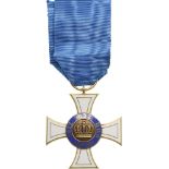 ORDER OF THE CROWN 3rd Class Cross, instituted in 1861. Breast Badge, 42 mm, GOLD, approx. 12.6 g,