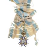 ORDER OF SAINT SAVA Grand Cross Badge, 3rd Type, instituted in 1883. Sash Badge, 85x52 mm, gilt