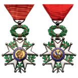 ORDER OF THE LEGION OF HONOR Knight’s Cross de Luxe, 4th Republic, instituted in 1951. Breast Badge,