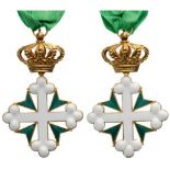 ORDER OF SAINT MAURICE AND LAZARUS Commander's Cross, 3rd Class, instituted in 1572. Neck Badge,