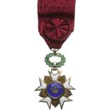 ORDER OF THE CROWN Officer's Cross, 4th Class, instituted in 1897. Breast Badge, 62x43 mm, Silver,