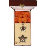 ORDER OF THE OUISSAM ALAOUITE Grand Cross Set, 1st Class, 2nd Type, instituted in 1913. Sash