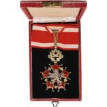 ORDER OF THE WHITE LION Commander's Cross for Civil, 1st Type (1922-1939). Neck Badge, 84x57 mm,