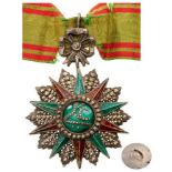 ORDER OF NICHAN AL IFTIKHAR  Commander’s Cross, 3rd Class, Ali Bey Period (1882 - 1902). Neck Badge,