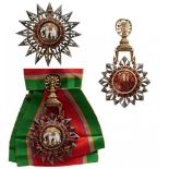 ORDER OF THE WHITE ELEPHANT Grand Cross Set, 1st Class, instituted in 1861. Sash Badge, 60 mm,