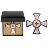 DECORATION FOR SERVICES TO THE BAVARIAN RED CROSS, INSTITUTED IN 1957 Breast Badge, 48 mm, gilt