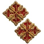 THE SACRED MILITARY CONSTANTINIAN ORDER OF SAINT GEORGE Cloth Breast Star. Breast Star of the