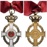 ORDER OF GEORGE I Commander's Cross, 3rd Class, Civil Division, instituted in 1915. Neck Badge,