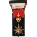 ORDER OF FRANZ JOSEPH Grand Officer’s Set, 2nd Class, instituted in 1849. Neck Badge, 50x37 mm,