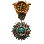 ORDER OF NISHAN EL IFTIKHAR Officer’s Cross, 4th Class, Ali Bey (1882–1902). Breast Badge, 67x47 mm,