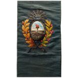 Spectacular embroidered coat of arms of the Republic of Argentina Spectacular embroidered coat of