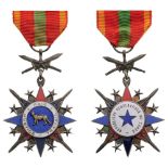 NATIONAL ORDER OF THE LEOPARD Knight’s Cross, Military Division, 5th Class, instituted in 1966.