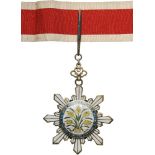 ORDER OF THE GOLDEN GRAIN 3rd Class Commander, instituted in 1912. Neck Badge, 86x63 mm, gilt