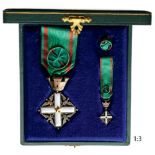 ORDER OF MERIT OF THE ITALIAN REPUBLIC Officer’s Cross, 4th Class, instituted in 1951. Breast Badge,