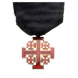 ORDER OF THE HOLY SEPULCHRE Knight’s Cross, Half Size. Breast Badge, silver gilt, 25 mm, obverse