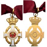 ORDER OF GEORGE I Commander’s Cross. Neck Badge, gilt Silver, 84x47 mm, hallmarked "925", maker’s