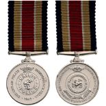 Ceylon Police Independence Medal Miniature, instituted in 1948 Breast Badge, Vupronickel, 18 mm,