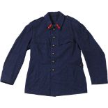 Fireman winter Tunic, 1960-1970 Made in dark blue wool cloth, collar tabs (flaming bomb)