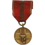 Cruisade Against Communism Medal, 1942 Breast Badge, 32 mm, Bronze, original suspension ring and