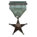 SERVICE STAR, instituted in 1889 Breast Badge, Silver, 40 mm, (reverse medallion is missing),