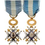 ORDER OF CHARLES III Officer’s Cross Half Size, 19 th Century, 1st Type, 4th Class, instituted in